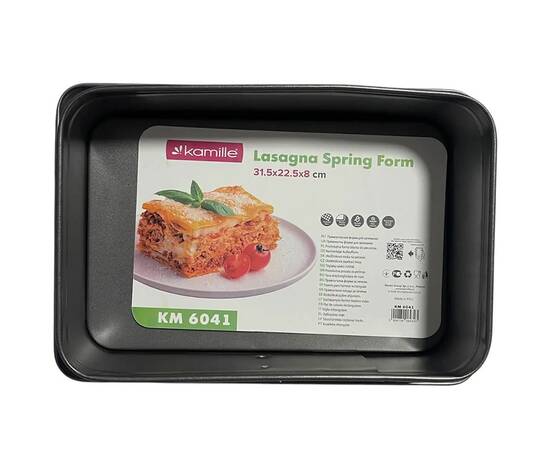 Форма для запекания 31.5x22.5x8 см из углеродистой стали Kamille (6041), изображение 6