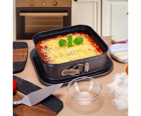 Форма для запекания 28x28x8 см из углеродистой стали Kamille (6043), изображение 3