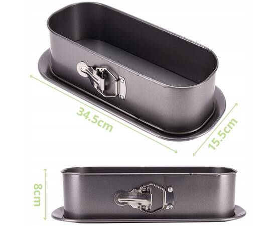 Форма для запекания 34.5x15.5x8 см из углеродистой стали Kamille (6042), изображение 5