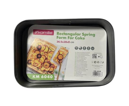 Форма для запекания 39.5x28x8 см из углеродистой стали Kamille (6040), изображение 6