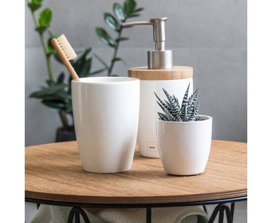 Мыльница KELA Natura белая 11.5х3 см (18585), изображение 2