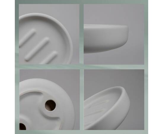 Мыльница KELA Sana светло-серая 11.5х3 см (23953), изображение 3