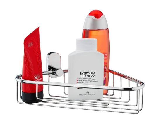 Полиця-сітка кутова у ванну кімнату KELA Lucido срібляста 28.5х22.5 см (22688), зображення 5