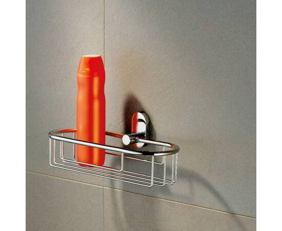 Полиця-сітка у ванну кімнату KELA Lucido срібляста 26х10.5 см (22689), зображення 3