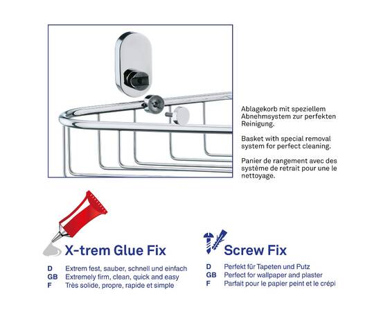 Полиця-сітка у ванну кімнату KELA Lucido срібляста 26х10.5 см (22689), зображення 5