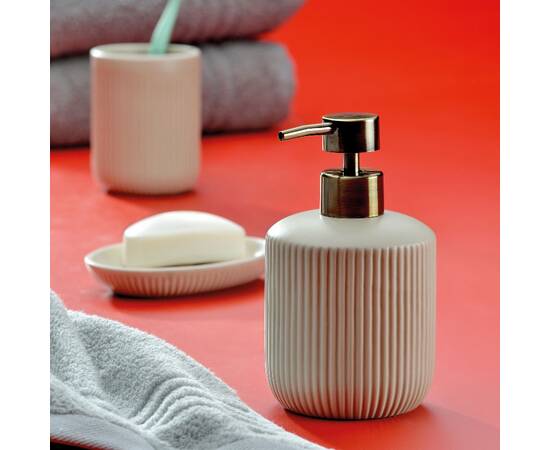 Стакан для зубных щеток KELA Adele серый 10х7.5 см (23739), изображение 2