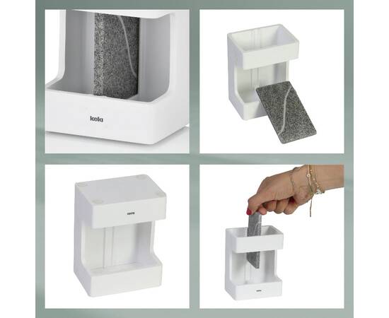 Стакан для зубных щеток KELA Cube белый 8.5х6.5х11.5 см (23693), изображение 4