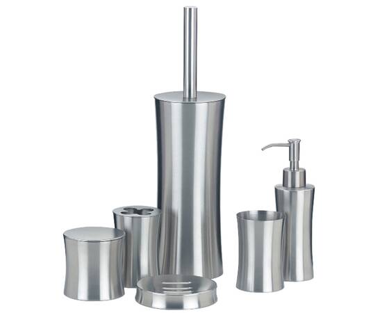 Стакан для зубных щеток KELA Elegance серебристый 10х6.5 см (18292), изображение 2