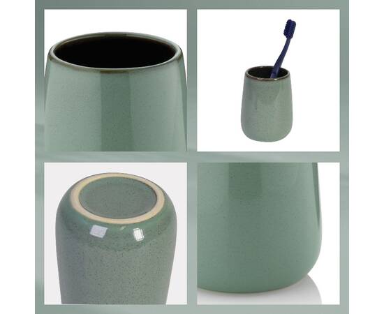 Стакан для зубных щеток KELA Liana сосново-зеленый, 10.5х8 см (23625), изображение 4