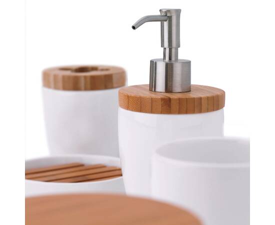 Стакан для зубных щеток KELA Natura белый 10.5х8 см (18588), изображение 5