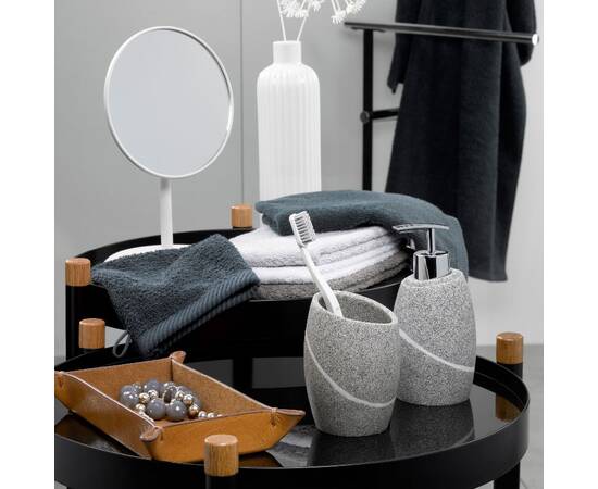 Стакан для зубных щеток KELA Talus серый 11х8 см (20256), изображение 5