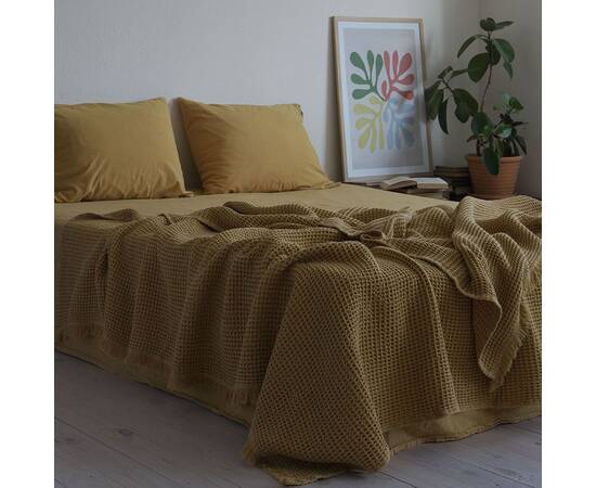 Покрывало La Modno 220х240 PIKE STONEWASHED GOLDEN YELLOW (200386), Цвет: желтый, Размер: 220x240, изображение 2