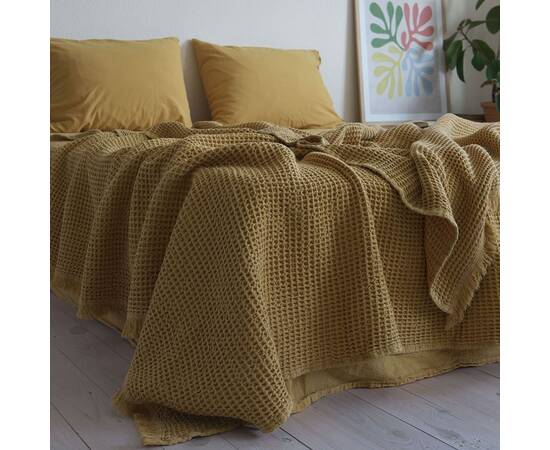 Покрывало La Modno 220х240 PIKE STONEWASHED GOLDEN YELLOW (200386), Цвет: желтый, Размер: 220x240, изображение 3