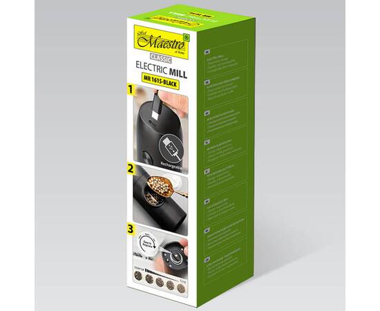 Электрический измельчитель Maestro h-18 см USB (MR1615-BLACK), изображение 5