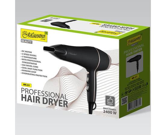 Фен Maestro 2400 Вт DC мотор (MR221), зображення 3