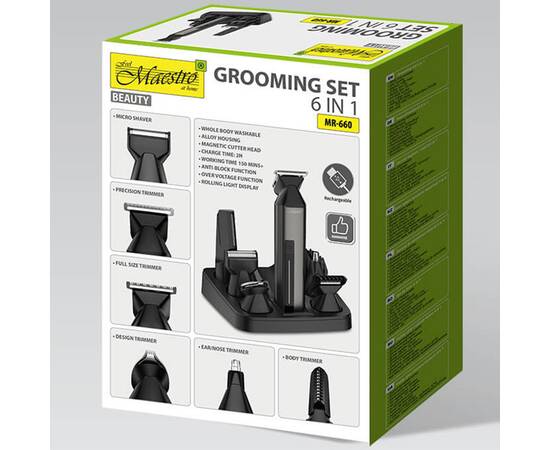 Набор для стрижки волос 6 в 1 Maestro (MR660), изображение 6