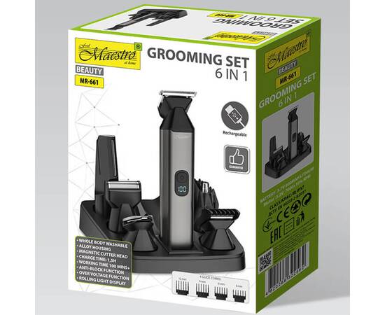 Набор для стрижки волос 6 в 1 Maestro (MR661), изображение 5