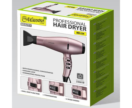 Професійний фен Maestro 2300 Вт AC двигун (MR224), зображення 4