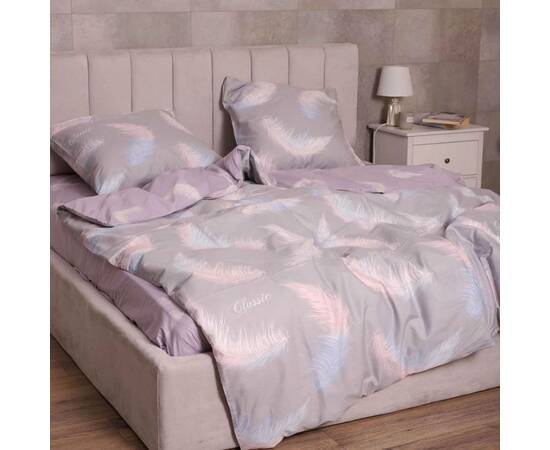 Постільна білизна 22214 ранфорс 200х220 з простирадлом на резинці 180х200 Вілюта, зображення 2