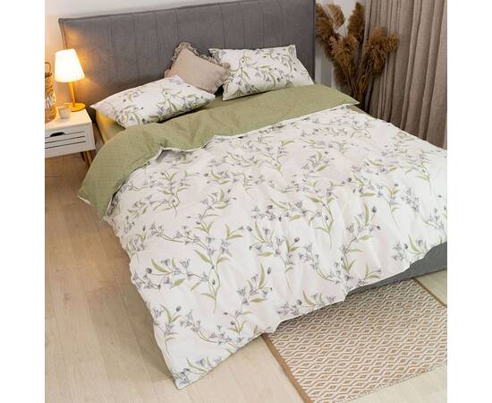 Постельное белье 24277 ранфорс 2шт(143х210) Вилюта, Размер: семейный 2шт(145x210), Основной цвет: зеленый, изображение 2