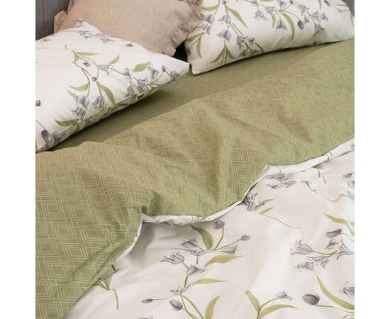 Постельное белье 24277 ранфорс 2шт(143х210) Вилюта, Размер: семейный 2шт(145x210), Основной цвет: зеленый, изображение 3