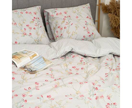 Постільна білизна 24333 ранфорс 143х210 Вілюта, Розмір: полуторний 145х210, Основний колір: сірий, зображення 2