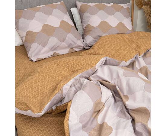 Постільна білизна 24336 ранфорс 2шт(143х210) Вілюта, Розмір: сімейний 2шт(145x210), Основний колір: бежевий, зображення 2