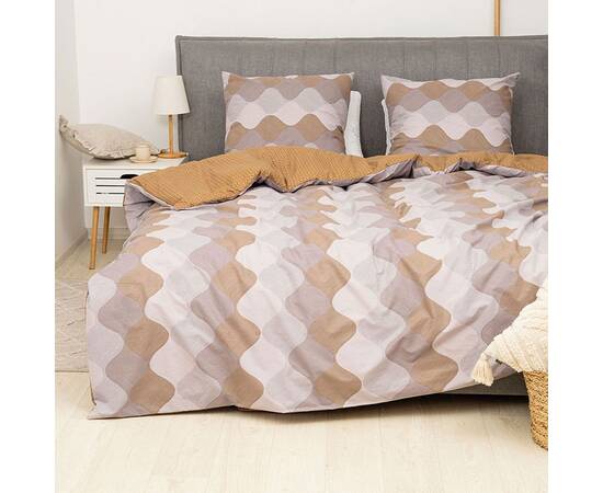 Постільна білизна 24336 ранфорс 2шт(143х210) Вілюта, Розмір: сімейний 2шт(145x210), Основний колір: бежевий, зображення 4