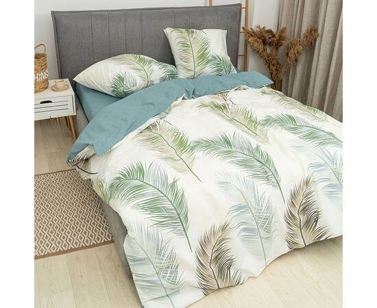 Постільна білизна 24339 ранфорс 200х220 Вілюта, Розмір: двоспальний євро 200х220, Основний колір: бежевий, зображення 2