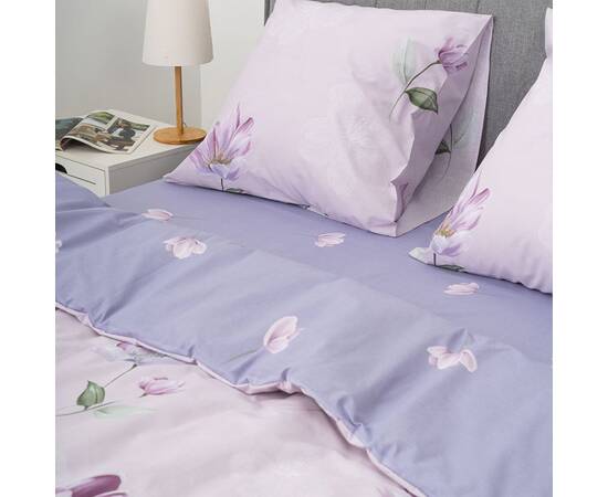 Постільна білизна 24346 ранфорс 2шт(143х210) Вілюта, Розмір: сімейний 2шт(145x210), Основний колір: бузковий, зображення 3