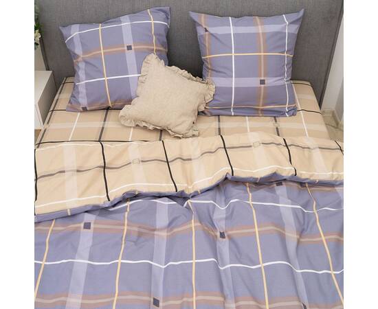 Постільна білизна 24348 ранфорс 200х220 Вілюта, Розмір: двоспальний євро 200х220, Основний колір: синій, зображення 2