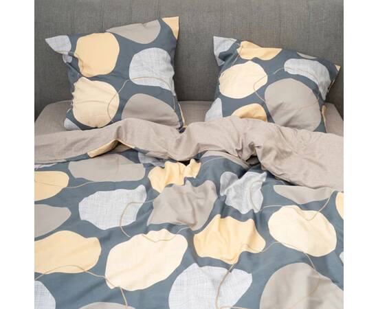 Постільна білизна 756 сатин твілл 200х220 (70х70) Вілюта, Розмір: двоспальний євро 200х220, Основний колір: сірий, зображення 2