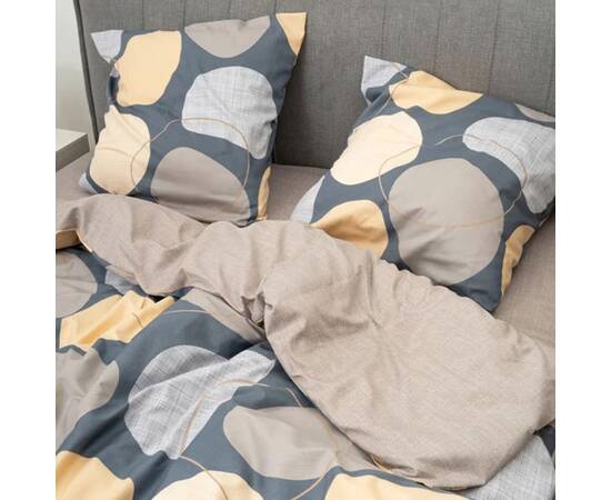 Постільна білизна 756 сатин твілл 200х220 (70х70) Вілюта, Розмір: двоспальний євро 200х220, Основний колір: сірий, зображення 3