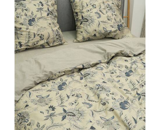 Постільна білизна 759 сатин твілл 200х220 (70х70) Вілюта, Розмір: двоспальний євро 200х220, Основний колір: бежевий, зображення 3