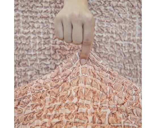 Чехол на стул Premium бежевый Love you, Цвет: бежевый, Размер: чеxлы для стульев, изображение 2