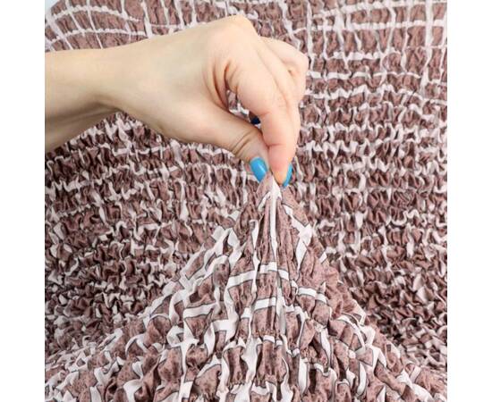 Чехол на стул Premium какао Love you, Цвет: капучино, Размер: чеxлы для стульев, изображение 2