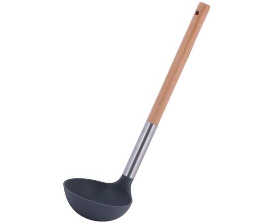 Ложка поварская с деревянной ручкой 31.5 см Kamille (8852), изображение 2