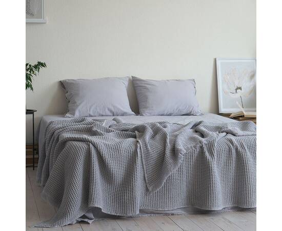 Комплект простирадла 180х200х30 з наволочками 50х70 (2 шт) STONEWASHED PEARL GRAY (200403), Колір: сірий, Тип: набори простирадла + наволочки, Розмір: 180x200x30, зображення 4