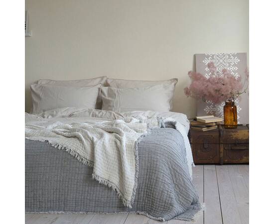 Покрывало La Modno муслиновое 170x220 FANCY GRAY (200383), Цвет: серый, Размер: 170x220, изображение 2