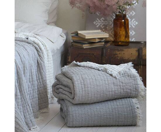 Покрывало La Modno муслиновое 170x220 FANCY SIMPLY TAUPE (200382), Цвет: бежевый, Размер: 170x220, изображение 4