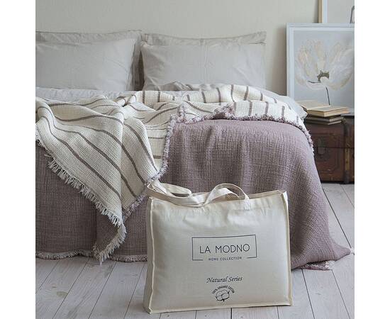 Покрывало La Modno муслиновое 170x230 MAGIC MINK (200409), Цвет: коричневый, Размер: 170x230, изображение 2