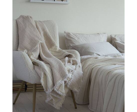 Покрывало La Modno муслиновое 170x230 MAGIC VANILLA CREAM (200377), Цвет: кремовый, Размер: 170x230, изображение 4