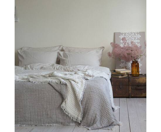 Покрывало La Modno муслиновое 220x240 FANCY SIMPLY TAUPE (200384), Цвет: бежевый, Размер: 220x240, изображение 2