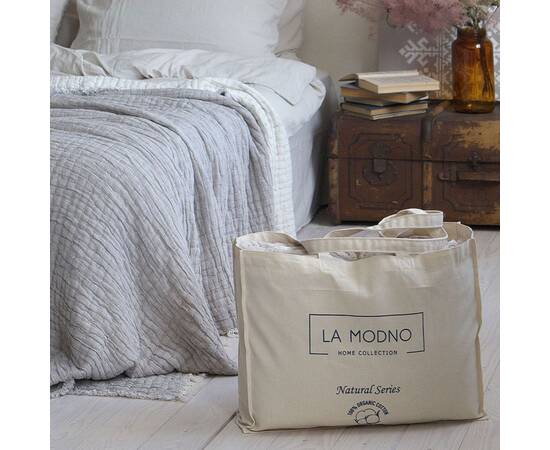 Покрывало La Modno муслиновое 220x240 FANCY SIMPLY TAUPE (200384), Цвет: бежевый, Размер: 220x240, изображение 3