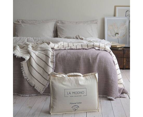 Покрывало La Modno муслиновое 230x250 MAGIC BEIGE (200410), Цвет: бежевый, Размер: 230x250, изображение 3