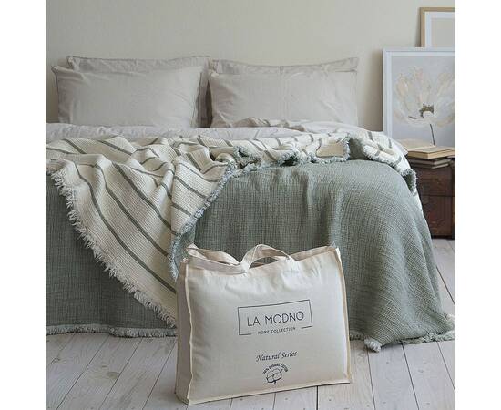 Покрывало La Modno муслиновое 230x250 MAGIC GREEN (200411), Цвет: зеленый, Размер: 230x250, изображение 2