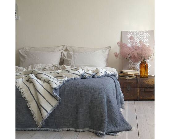 Покривало La Modno муслінове 230x250 MAGIC MARINE BLUE (200381), Основний колір: синій, Розмір: 230x250, зображення 2