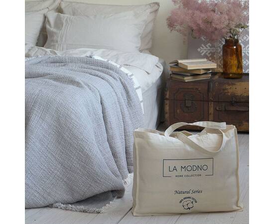 Покрывало La Modno муслиновое 230x250 MAGIC SMOKEY TAUPE (200380), Цвет: капучино, Размер: 230x250, изображение 3