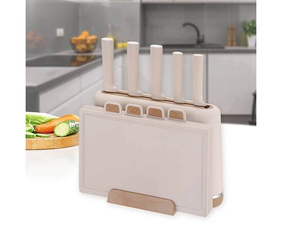 Набір ножів та обробних дощок Maestro (10 пр) (MR1412-BEIGE), зображення 2