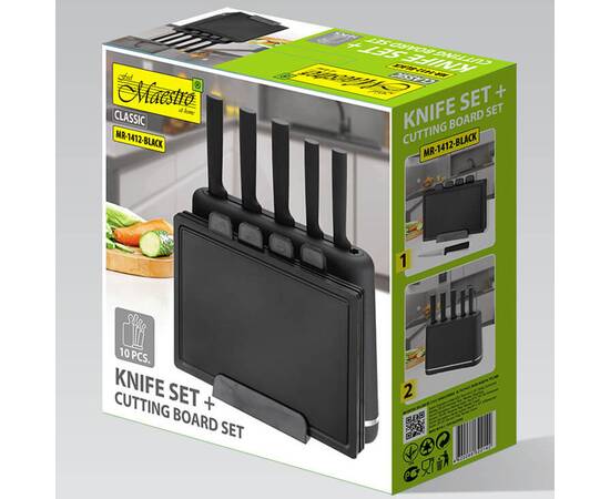 Набор ножей и разделочных досок Maestro (10 пр) (MR1412-BLACK), изображение 8